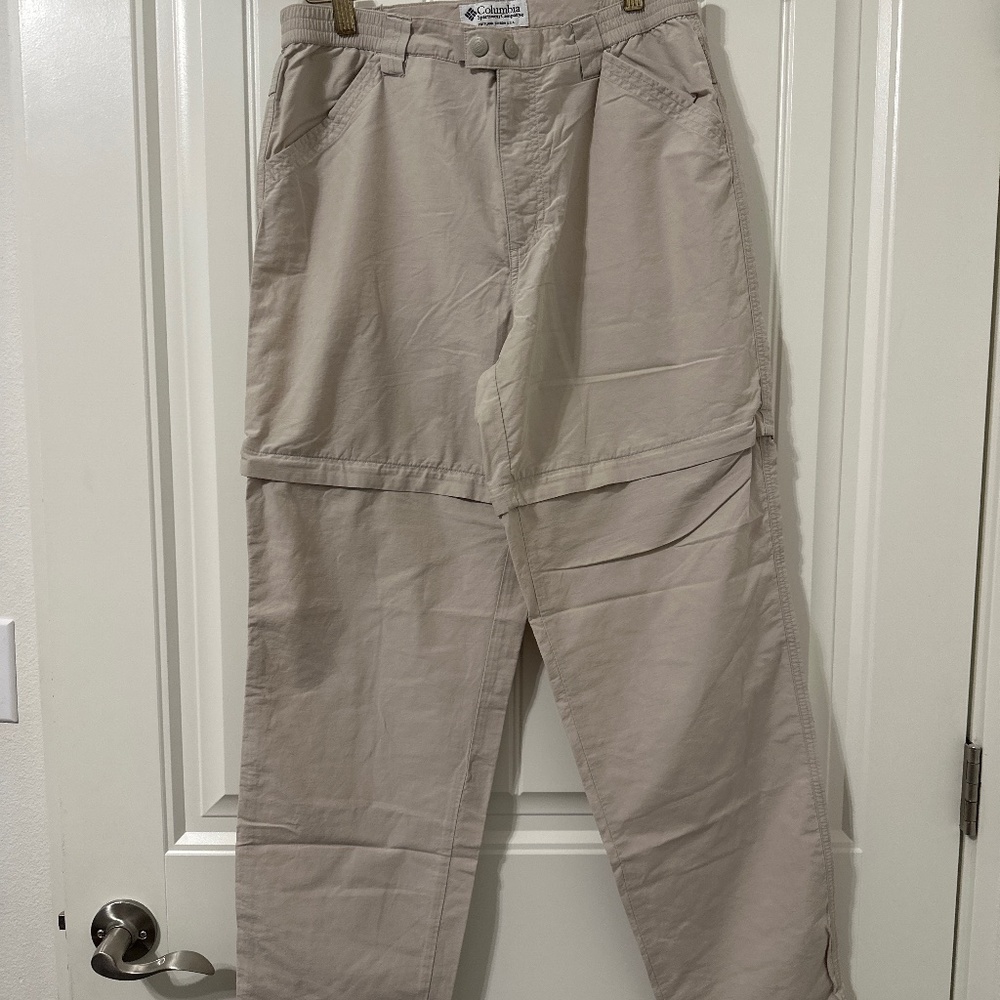 Columbia Khaki Short/Pant Zipper Set